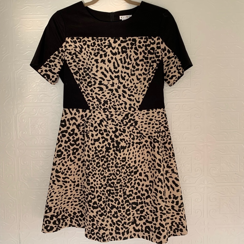 Kling leopard print dress